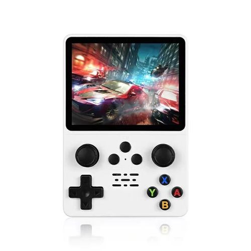 R35s Blanc - Console De Jeu Vido Rtro R35s, Systme Linux, cran Ips 3.5 \