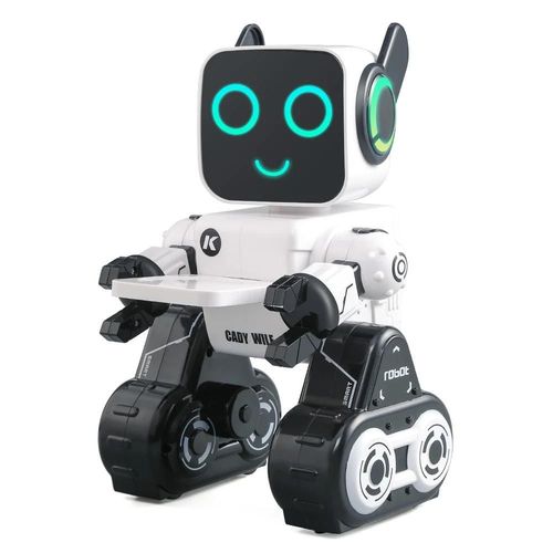 R4-Blanc-Anglais - Robot intelligent pour chien RC,  commande vocale, Programmable, cascadeur, chanson, chien, jouet lectronique interactif pour animaux de compagnie, pour garons et filles