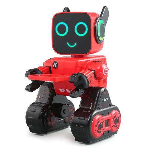 R4-Rouge-Anglais - Robot intelligent pour chien RC,  commande vocale, Programmable, cascadeur, chanson, chien, jouet lectronique interactif pour animaux de compagnie, pour garons et filles