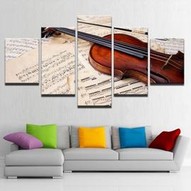 R5295 Vente Chaude Modulaire Accrocher Image 5 Ensemble Toile Peinture En Aerosol Imprime Guitare Instruments Classique Wall Art Bebe Chambre Decor Maison Affiche Rakuten