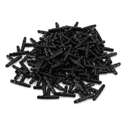 Raccord De Tuyau Cannele En T Pour Arrosage Par Aspersion, Systeme Goutte-A-Goutte, 100 Pieces