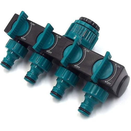 Raccord De Tuyau D'arrosage 4 Sorties, Distributeur, Rallonge, Adaptateur De Robinet, Nez De Robinet Et Slecteur