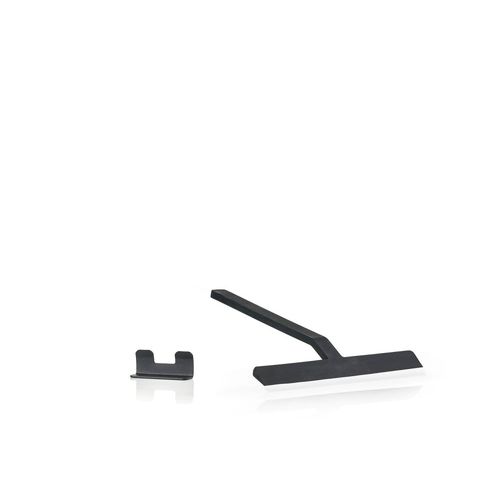 Raclette Avec Support Silicone/Mtal Noir