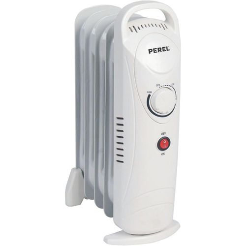 Radiateur  bain dhuile 700 W, 7 lments, chauffage bain dhuile, chauffage dappoint, radiateur lectrique, thermostat, poigne, roulettes, max.15 m, blanc