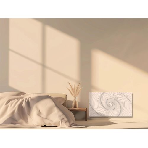 Radiateur lectrique fixe connect WIFI  inertie sche cramique 1500W Bestherm ARIANE CONNECT Design horizontal blanc