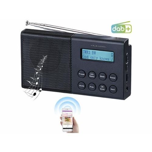 Radio Numrique De Poche Dab+/Fm Dor-290 Avec Fonction Bluetooth 5.0