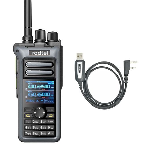 Radtel RT-752 10w Air Band Walperforated Talkie Full Band AmPuebellHam 250CH birthUSB-C Batterie NOAA FM AM Vibration statique - Type Add Cable-EURO