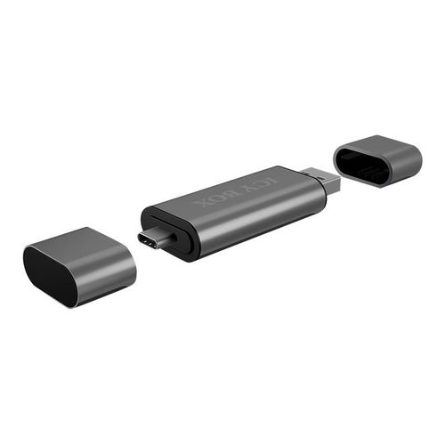 ICY BOX IB-CR200-C - Lecteur de carte (MMC, SD, microSD, SDHC, microSDHC, SDXC, microSDXC, SDHC UHS-I, microSDHC UHS-I)