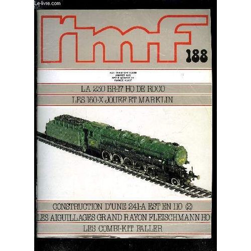 Rail Miniature Flash N 188 - La Main Tendue, Du Rel A La Miniature : La 230 S-10 Prussienne (230-G 101 A 122 Est), Br 17 De La Db Et Sa Reproduction En Ho Par Roco, Kit-Test : Les Combi-Kit De(...)   de COLLECTIF 