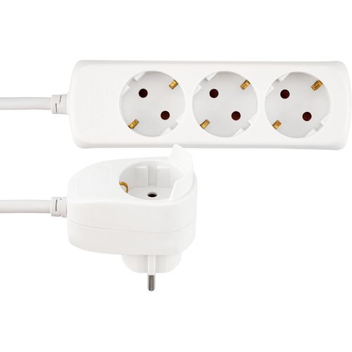 Rallonge Multiprise 3+1x 2m Blanc Powersplit