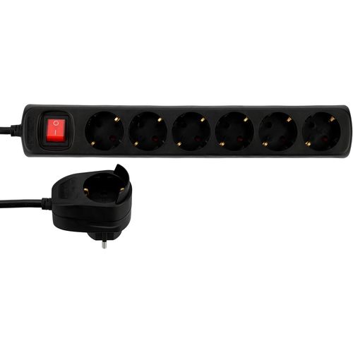Rallonge Multiprise 6+1x 2m Noir Powersplit.[G821]