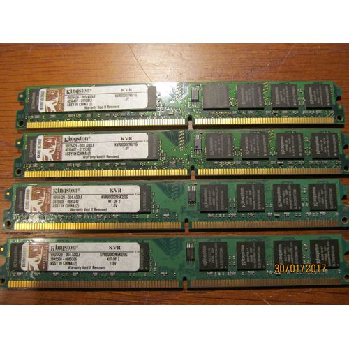 Ram Barrette Mmoire Kingston 1Go DDR2 KVR800D2N6/1G PC2-6400 CL6 NEUF