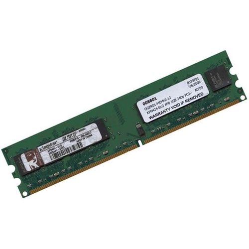 Ram Barrette Mmoire KINGSTON 1Go DDR2 PC2-5300U 667Mhz KPN424-ELG CL5 2Rx8
