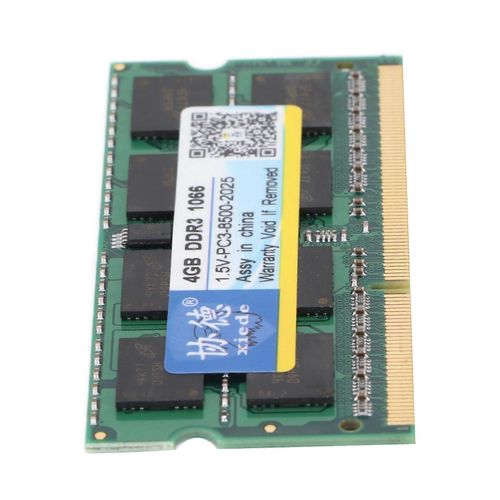 RAM DDR3 4 Go 1066 Mhz PC38500 204 broches 1,5 V entirement compatible PC portable ordinateur portable Mmoire d'ordinateur portable