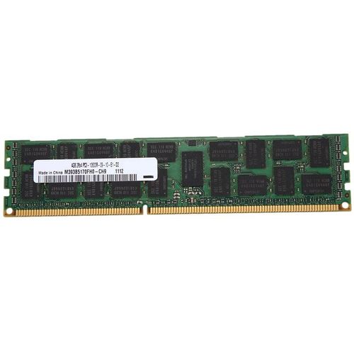 RAM DDR3 REG ECC 2Rx4 4 go pour serveur, 4 go, PC3-10600R/133Hz, 1.5V, 240 broches, compatible avec Samsung M393B5170FH0-CH9