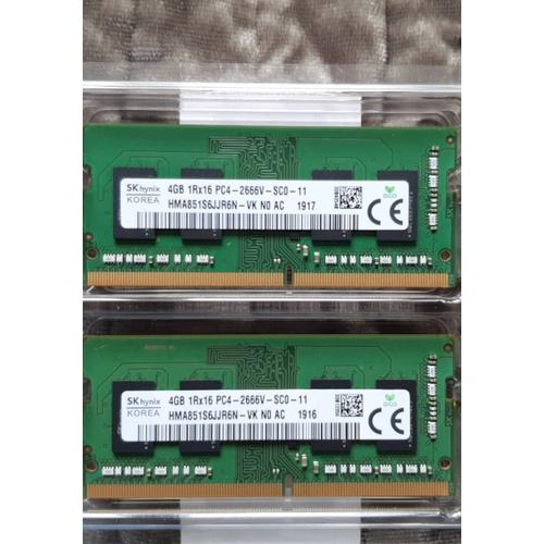 RAM DDR4 8GO (2x4GO) SKhynix
