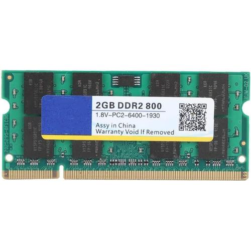 RAM de mmoire pour Ordinateur Portable 2 Go DDR2 800Mhz Haute Vitesse 1.8V DDR2 PC2-6400 entirement Compatible avec Les Cartes mres Intel/AMD
