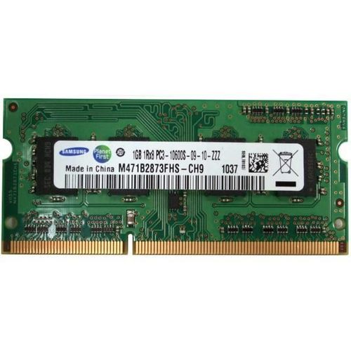 RAM PC Portable SODIMM DDR3-1333 MHz 1GB PC3-10600S CL9 M471B2873FHS-CH9