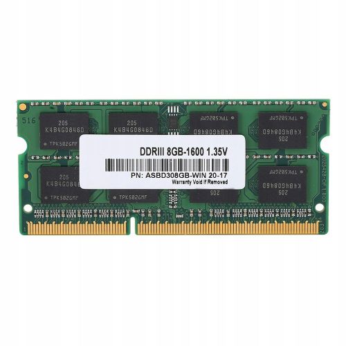RAM pour ordinateur portable ASint DDR3 1600MHZ 8 Go