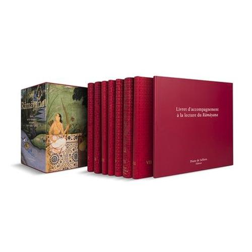 Ramayana - Illustr Par Les Miniatures Indiennes Du Xvie Au Xixe Sicle, Coffret 7 Volumes   de Vlmki  Format Beau livre 