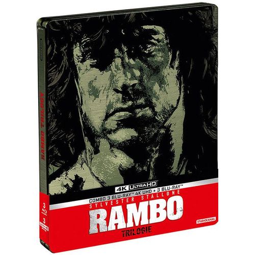 Rambo - Trilogie - 4k Ultra Hd + Blu-Ray - Botier Steelbook Limit de Ted Kotcheff