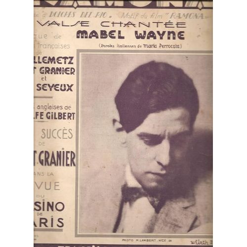 Ramona Partition Piano & Chant en Français & en Italien Rakuten