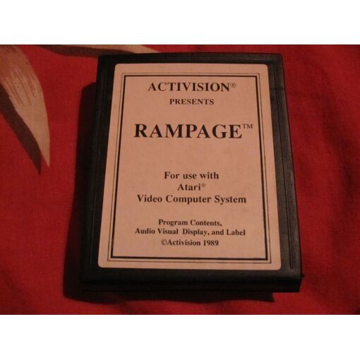 Cartouche De Jeu Rampage - Activision - Pour Atari - Édition 1989 - Bon état