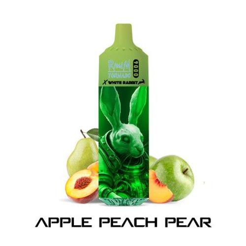 Randm : Puff Tornado -Apple Peach Pear- 9000 Puff By Randm - White Rabbit- Sans Nicotine-