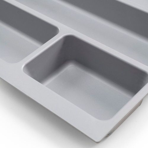 Range-Couverts - Recoupable - Plastique Gris - 436x482 Mm Emuca