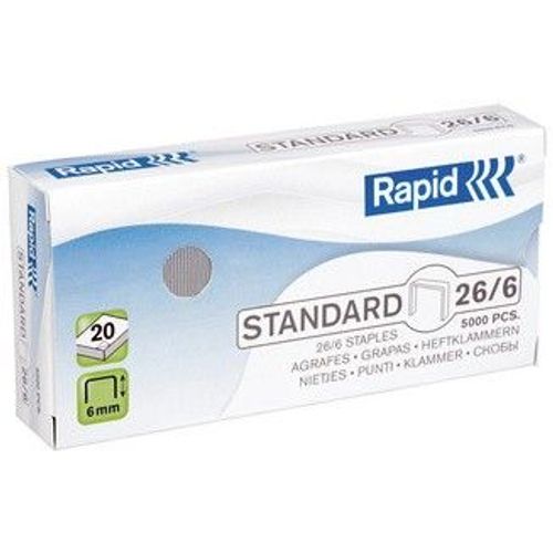 Rapid Agrafes Standard 26/6, Galvanis