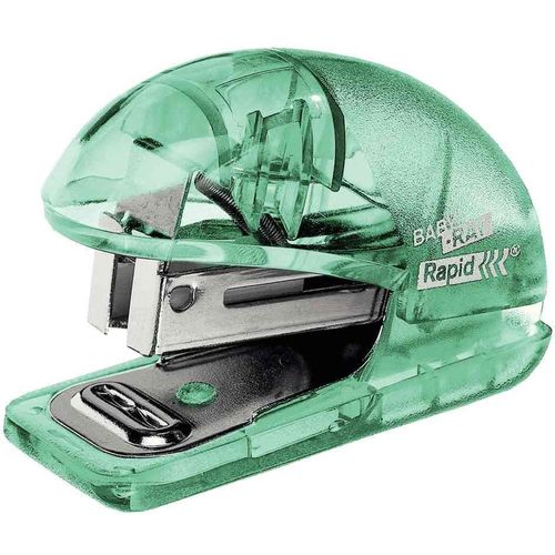 Rapid Mini-Agrafeuse Colour'ice F4 Pour 24/6 - 26/6 Vert Translucide