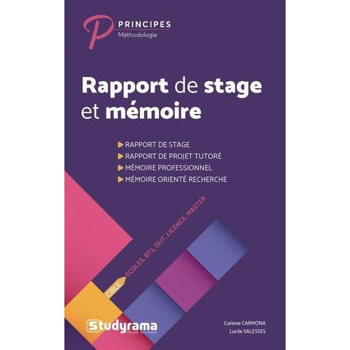 Rapport De Stage Et Mmoire - Ecoles, Bts, Dut, Licence, Masters    Format Beau livre 