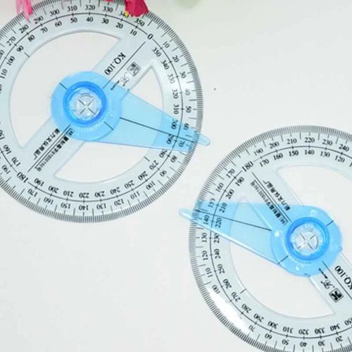 Rapporteur  360 Degrs Avec Bras Oscillant Cercle Complet Pointeur Rgle D'angle Mathmatiques Gomtrie Outils De Dessin Pour Les tudiants Concevoir Nouveau