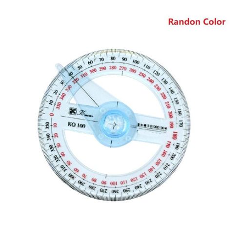Rapporteur  360 Degrs Avec Bras Oscillant, Rgle D'angle De Pointeur De Cercle Complet, Outils De Dessin De Gomtrie Mathmatique Pour tudiants En Conception Pr Vente
