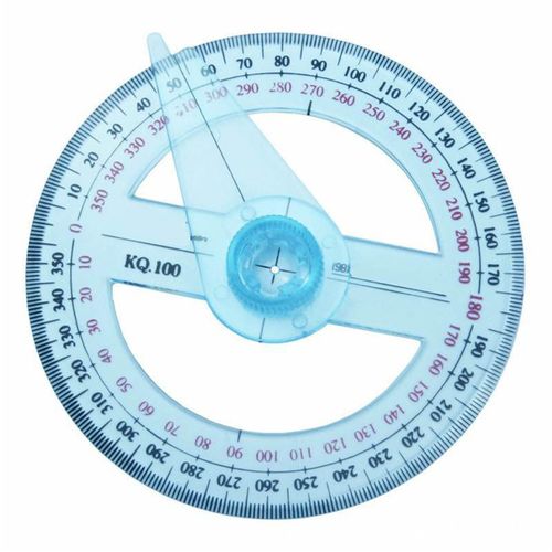 Rapporteur  360 Degrs Avec Bras Oscillant, Rgle D'angle De Pointeur De Cercle Complet, Outils De Dessin De Gomtrie Mathmatique Pour tudiants En Conception Em88