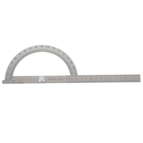 Rapporteur D'angle  180 Degrs En Acier Inoxydable Pour Une Mesure Prcise Des Angles  Idal Pour Les tudiants, Les Ingnieurs Et Les Menuisiers