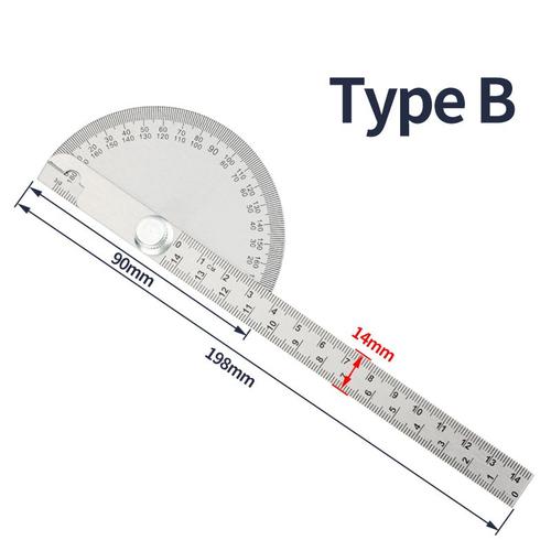 Rapporteur Type B Rapporteur à 180 Degrés, Règle En Métal, Compteur D ...