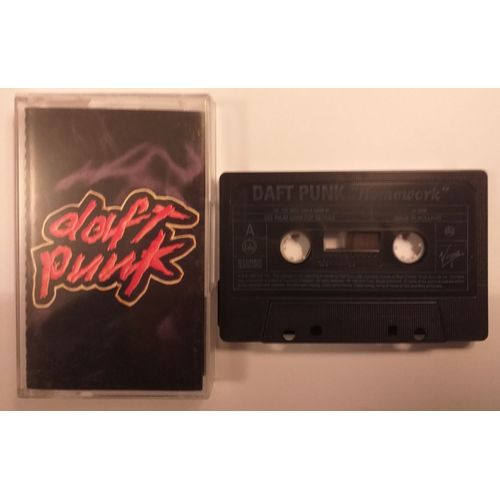 Rare Collector K7 Audio Daft Punk - Homework ( Sortie Commerciale Le 20 Janvier 1997 ) Delabel Virgin France Records Ltd 724384260941 Pm 465 Cassette Tape / Printed In Holland