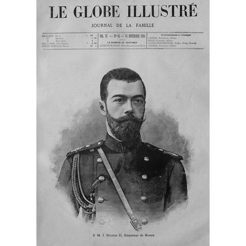 Rare Journal D'epoque : Le Globe Illustr 45 - Nicolas Ii Empereur De Russie - Guerre Sino Japonaise Congo 1894 de Globe Illustr