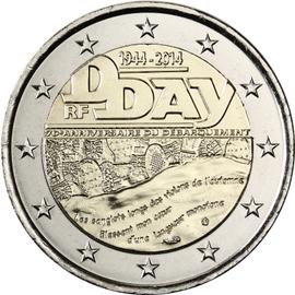 Piece 2 Euros D Day 1944 2014 Valeur