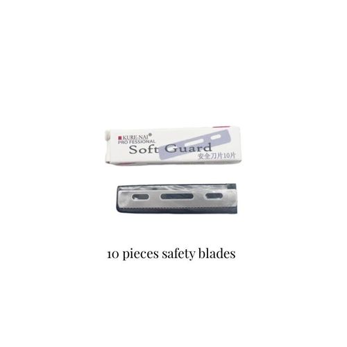 Rasoir  Barbe  Bord Droit  L'ancienne Pour Hommes Et Femmes,Outils D'pilation,Couteau Pliant En Alliage De Zinc,Acier Inoxydable De Scurit - Type 10 Safety Blades