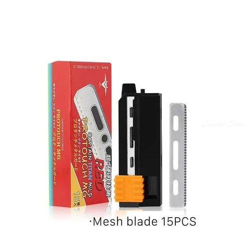 Rasoir  Barbe  Bord Droit  L'ancienne Pour Hommes Et Femmes,Outils D'pilation,Couteau Pliant En Alliage De Zinc,Acier Inoxydable De Scurit - Type 15 Safety Blades