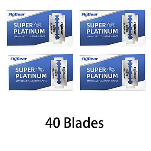 Rasoir  Double Lame En Acier Inoxydable Pour Hommes,Rasoir  L'ancienne,Rasage Manuel - Type 40blades