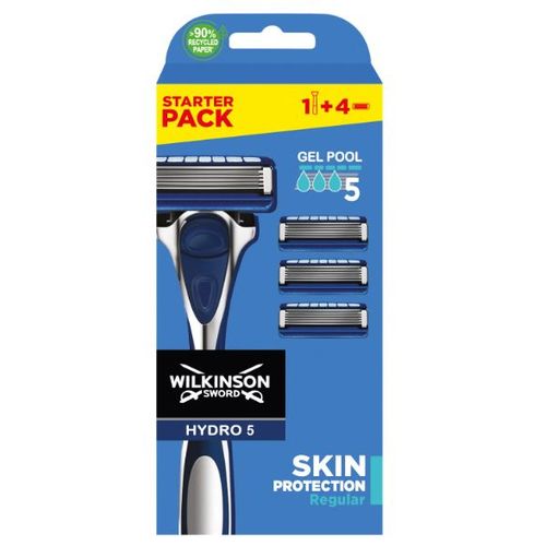 Rasoir  Main Wilkinson Hydro 5 Protection Rgular Avec 3 Recharges