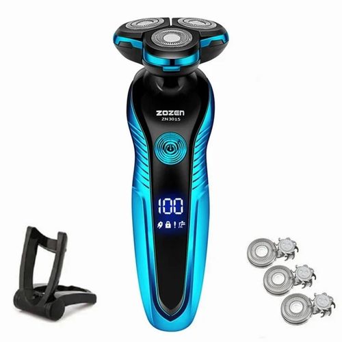 Rasoir lectrique Pour Hommes Rasoir lectrique Rechargeable Tondeuse  Cheveux Coupe Machine  Raser Pour Hommes Tondeuse  Barbe Humide-Sec Double Usage-Bleu 01