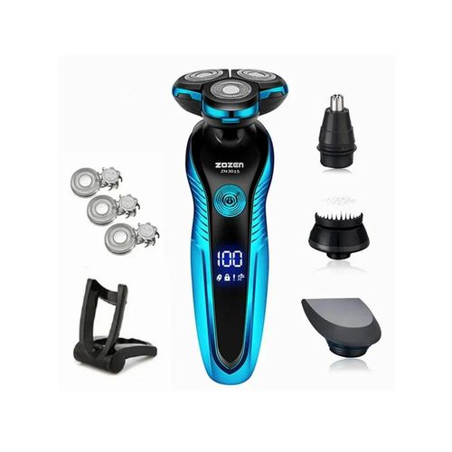 Rasoir lectrique Pour Hommes Rasoir lectrique Rechargeable Tondeuse  Cheveux Coupe Machine  Raser Pour Hommes Tondeuse  Barbe Humide-Sec Double Usage-Bleu 02