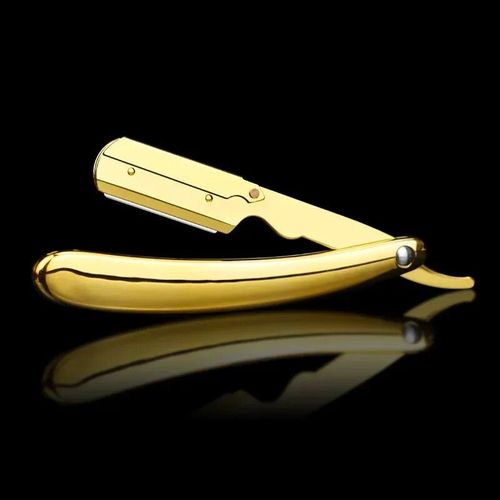 Rasoir Manuel Plaqu Or Pour Hommes,Ancien Rasoir  Main,Barbe,Couteau De Rasage,Coiffure,Porte-Couteau - Type S80-1 Electric Plati