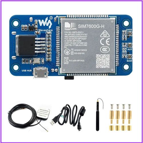 Raspberry Pi SIM7600G-H 4G HAT (B) 6000 Support de carte persvrance Cat-4 4G 3G 2G GNSS Positionnement global pour Raspberry Pi ontariW - Type SIM7600G-H 4G HAT