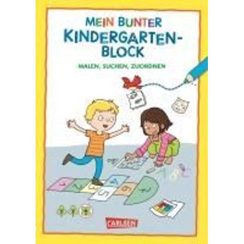 Rtseln Fr Kita-Kinder: Mein Bunter Kindergarten-Block: Malen, Suchen, Zuordnen    Format Broch 