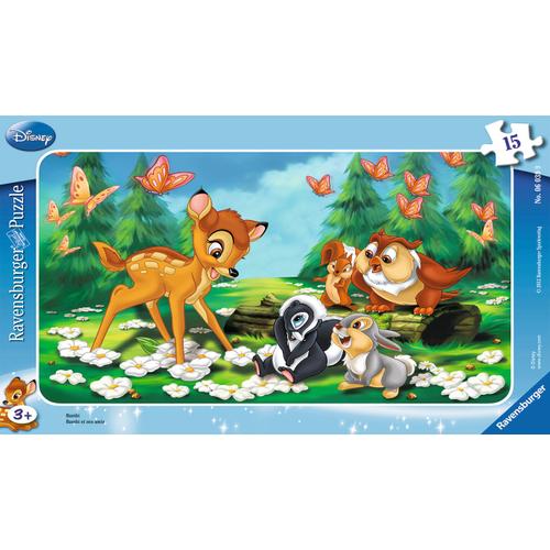 Puzzle Puzzle Cadre 15 P - Bambi Et Ses Amis / Disney